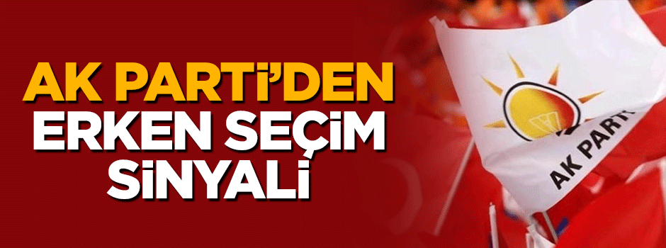 AK Partili Mustafa Şentop'tan erken seçim sinyali