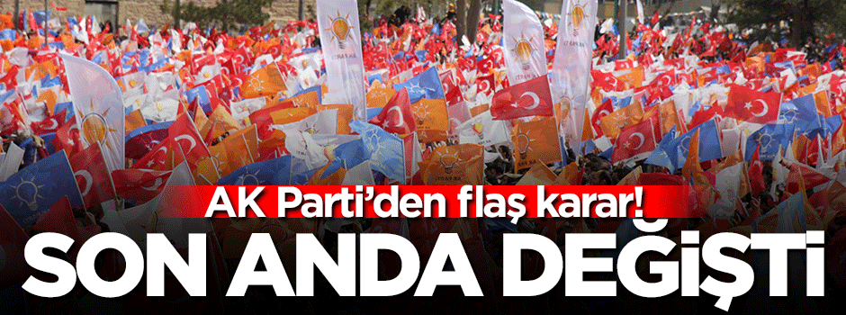 Genel başkan saat 13:00'te açıklanacak