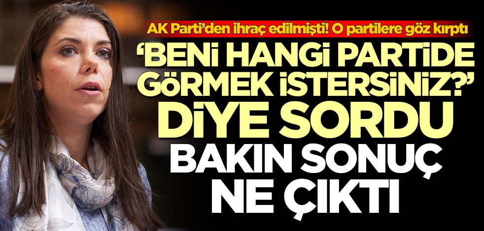 AK Parti'den ihraç edilen Pelin Gündeş Bakır o partilere göz kırptı!