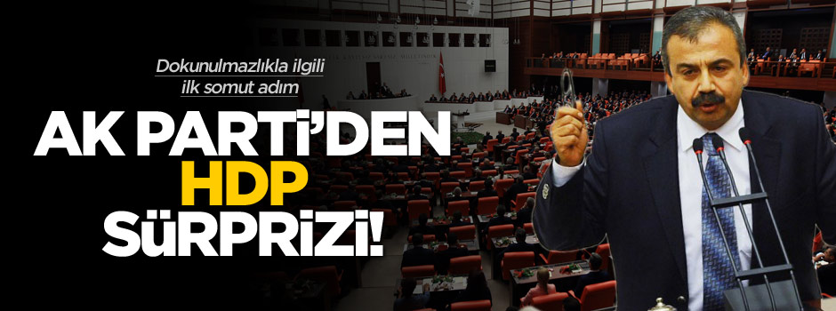 AK Parti'den ilk dokunulmazlık hamlesi