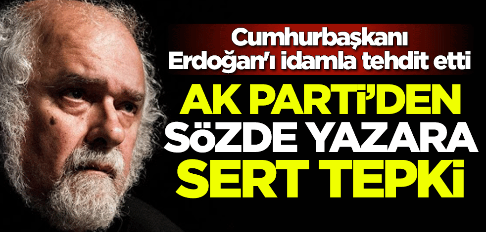 AK Parti'den Ragıp Zarakolu'ya sert tepki
