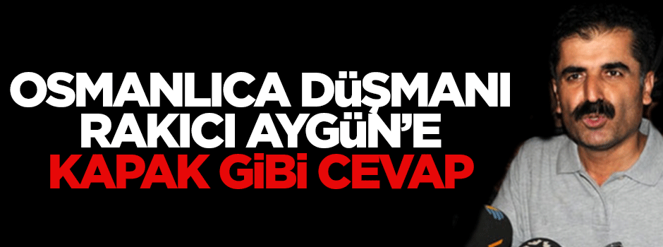 AK Parti'den rakıcı Aygün'e sert tepki