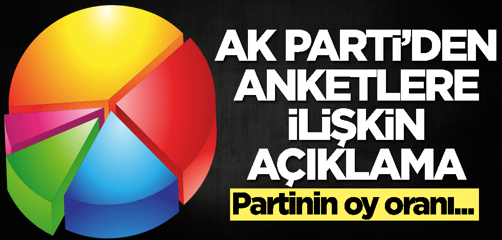 AK Parti'den seçim anketi açıklaması: Partinin oy oranı...