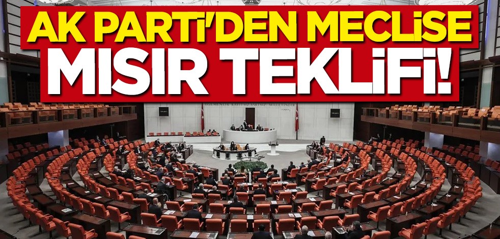 AK Parti'den TBMM'ye Mısır teklifi