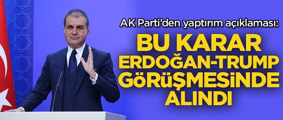 AK Parti'den yaptırım açıklaması