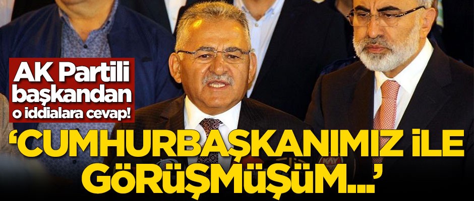 AK Partili başkandan o iddialara cevap!
