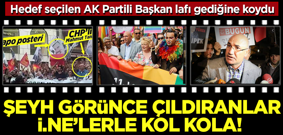 AK Partili Belediye Başkanı'nın yanında şeyh görünce çıldıran Mahmut Tanal i.nelerle kol kola!