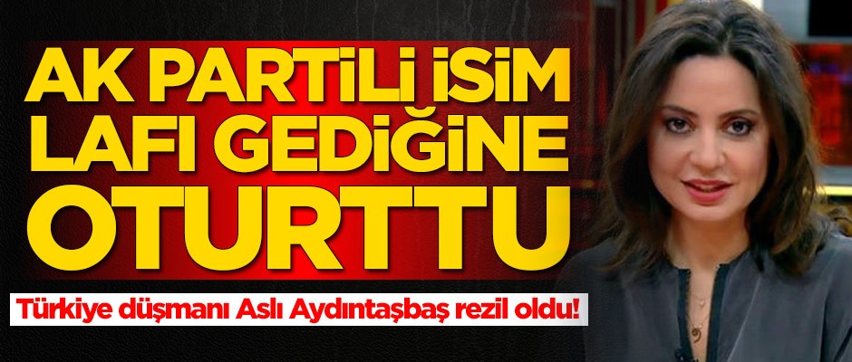 AK Partili isim lafı gediğine oturttu! Aslı Aydıntaşbaş rezil oldu
