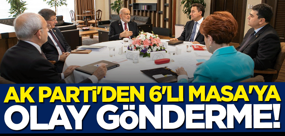 AK Partili isimden 6'lı Masaya "yamalı bohça" göndermesi