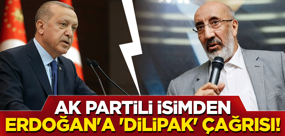 AK Partili isimden Cumhurbaşkanı Erdoğan'a 'Dilipak' çağrısı!