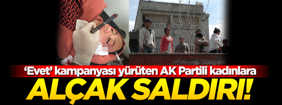 AK Partili kadınlara alçak saldırı!