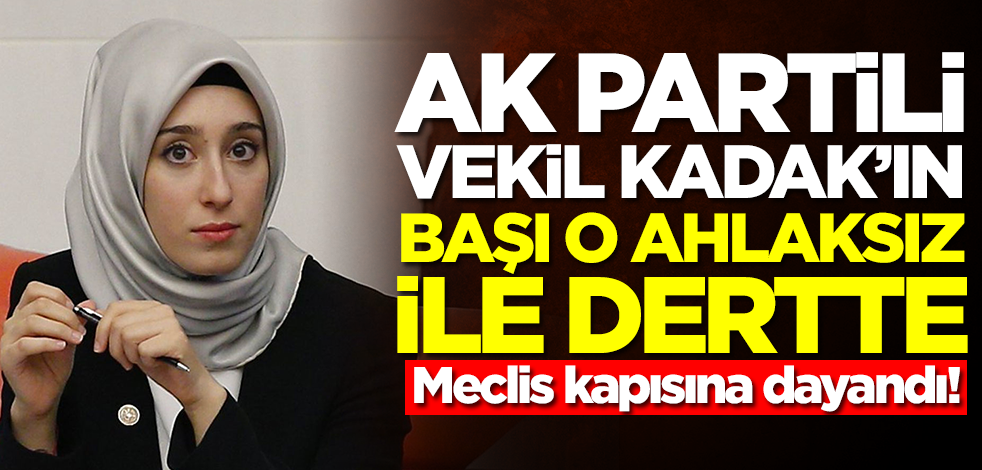 AK Partili Rümeysa Kadak'ın başı o ahlaksızla dertte! Meclis kapısına dayandı