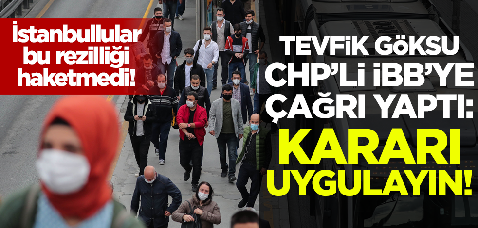 AK Partili Tevfik Göksu'dan CHP'li İBB'ye 'toplu taşıma' tepkisi