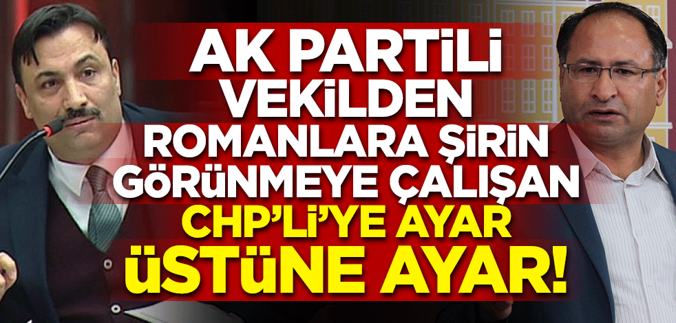 AK Partili vekil Romanlara şirin görünmeye çalışan CHP'li'ye ayar üstüne ayar verdi!