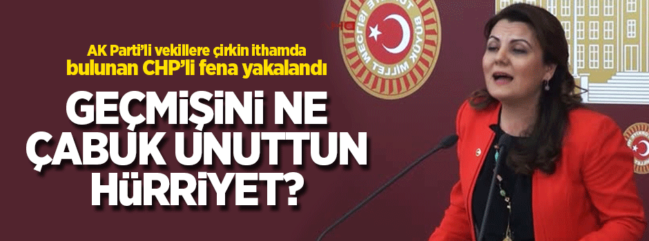 AK Partili vekillere çirkin ithamda bulunan CHP'li Hürriyet geçmişini unuttu
