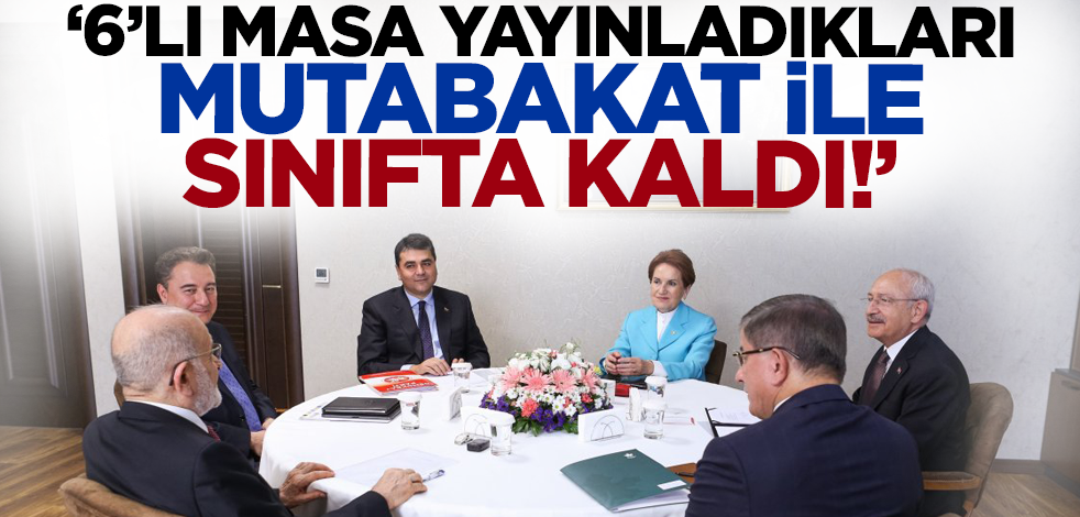 AK Partili Yayman: 6'lı masa yayınladıkları mutabakat metni ile sınıfta kaldı