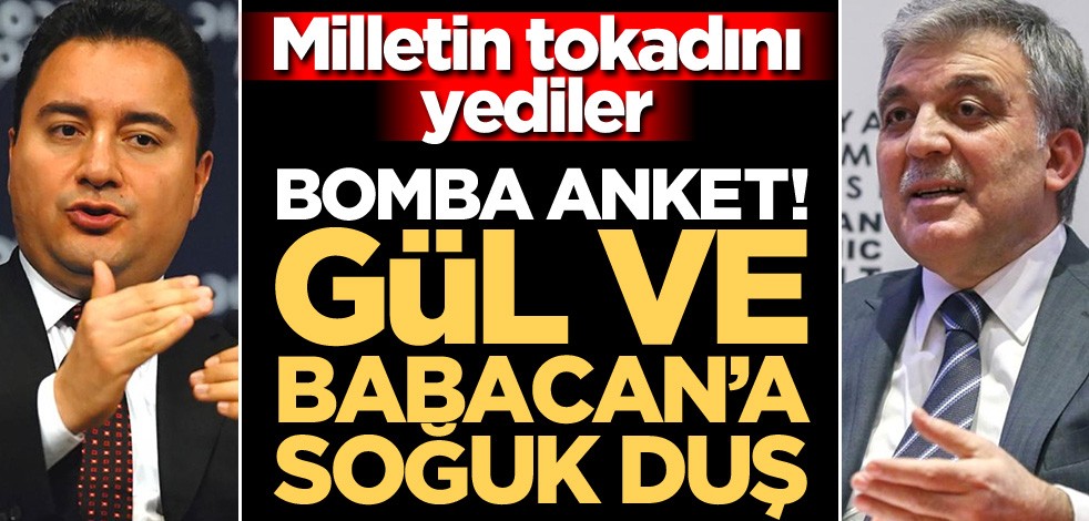 AK Partililer hadlerini bildirdi! Abdullah Gül ve Ali Babacan'ı üzecek anket