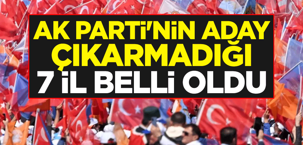 AK Parti'nin aday çıkarmadığı 7 il belli oldu: MHP adayı desteklenecek