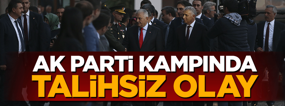 AK Parti'nin Afyonkarahisar kampında talihsiz olay