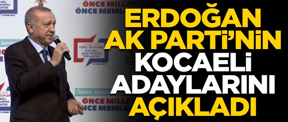 AK Parti'nin Kocaeli adayları açıklandı