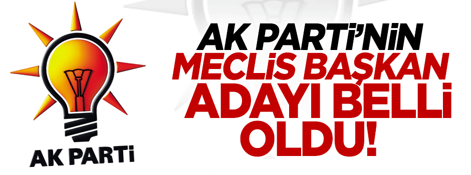 AK Partinin Meclis Başkanı adayı İsmet Yılmaz