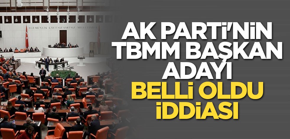 AK Parti'nin TBMM Başkan adayı belli oldu iddiası