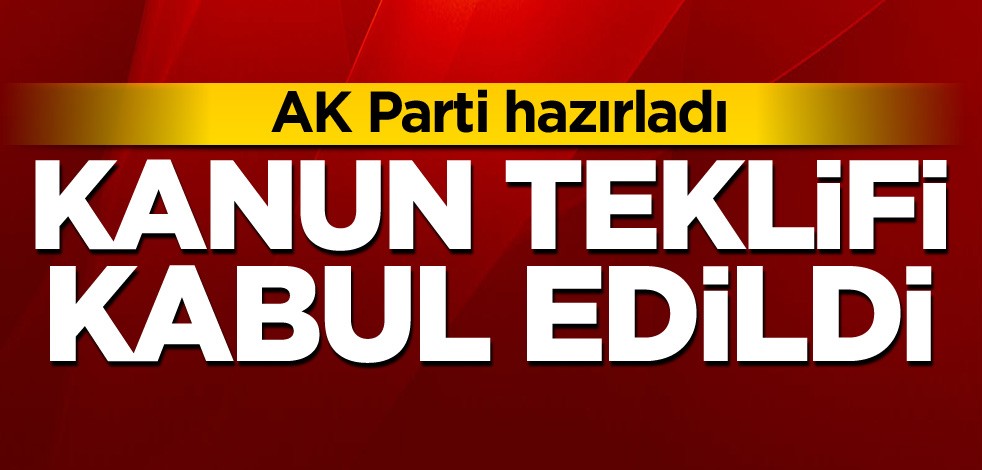 AK Parti'nin teklifi komisyonda kabul edildi