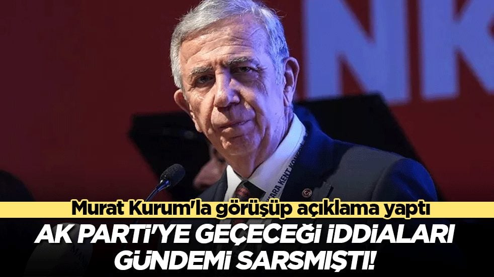 AK Parti'ye geçeceği iddiaları gündemi sarsmıştı! Murat Kurum'la görüşüp açıklama yaptı