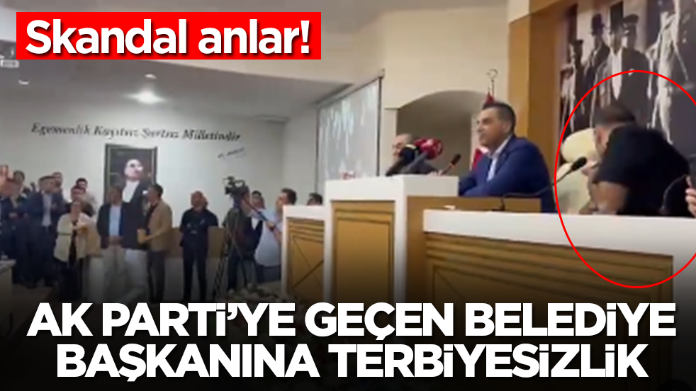 AK Parti'ye geçen belediye başkanına terbiyesizlik