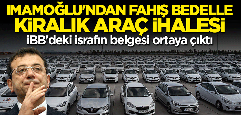 AK Parti'ye "israf yaptı" diye iftira atan CHP'li Ekrem İmamoğlu'nun israfı belgelendi