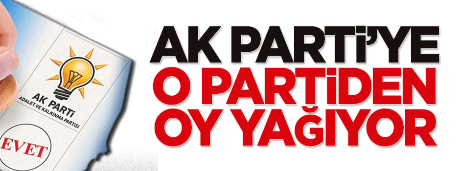 AK Parti'ye MHP'den oy yağıyor