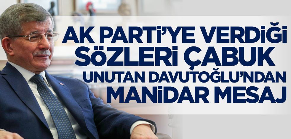 AK Parti'ye verdiği sözleri çabuk unutan Davutoğlu'ndan 'sözümüzün arkasındayız' açıklaması!