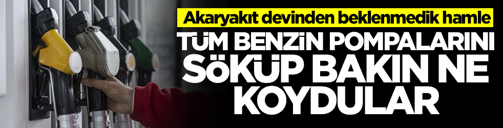 Akaryakıt devinden beklenmedik hamle: Tüm benzin pompalarını söküp bakın ne koydular