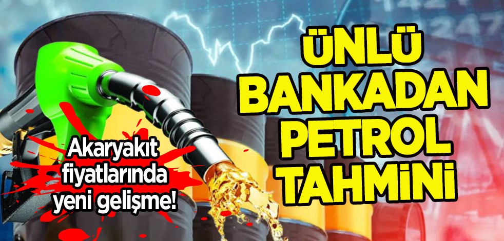 Akaryakıt fiyatları! İndirim sonrası motorine zam geldi: Ünlü bankadan petrol tahmini şok etti! Son güncel fiyatı