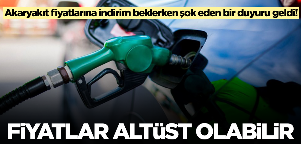 Akaryakıt fiyatlarına indirim beklerken şok eden bir duyuru geldi! Maalesef 39-40 liralara hasret kalabiliriz