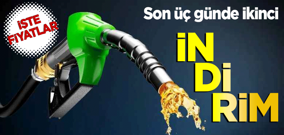 Akaryakıta 3 günde ikinci indirim geldi