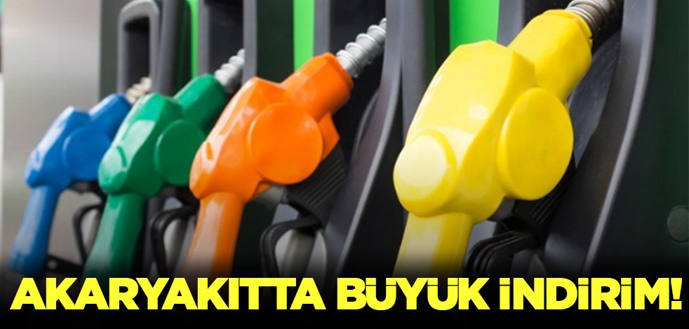 Akaryakıta indirim müjdesi!