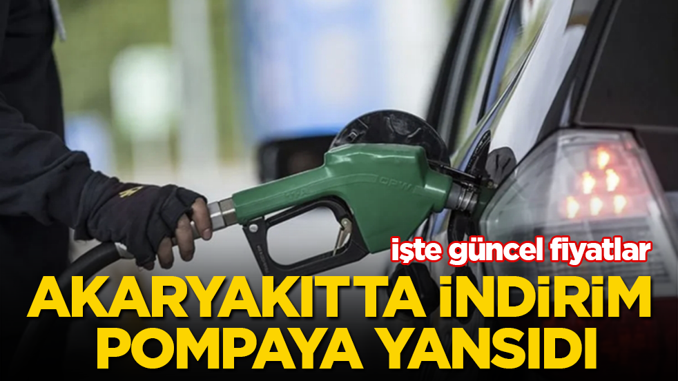 Akaryakıtta indirim pompaya yansıdı! İşte güncel fiyatlar