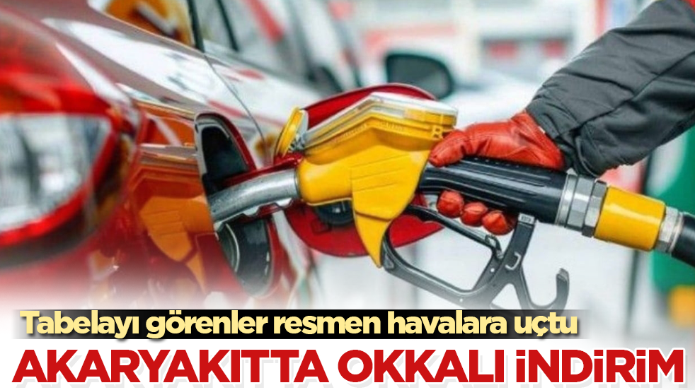 Akaryakıtta okkalı indirim! Tabelayı görenler resmen havalara uçtu