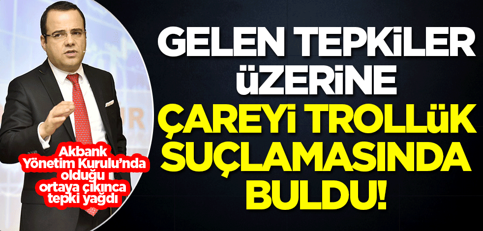 Akbank'ın Yönetim Kurulu Üyesi olduğu ortaya çıkan Özgür Demirtaş'a tepki yağdı! 'Ahlakın varsa utanıp sus'