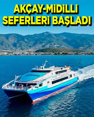 Akçay-Midilli deniz otobüsü seferleri başladı