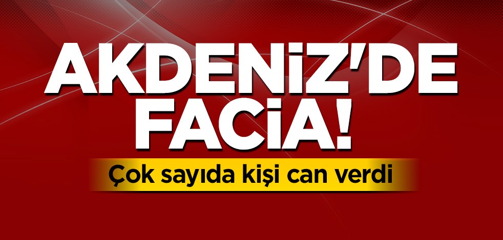 Akdeniz'de facia! 100 kişi hayatını kaybetti