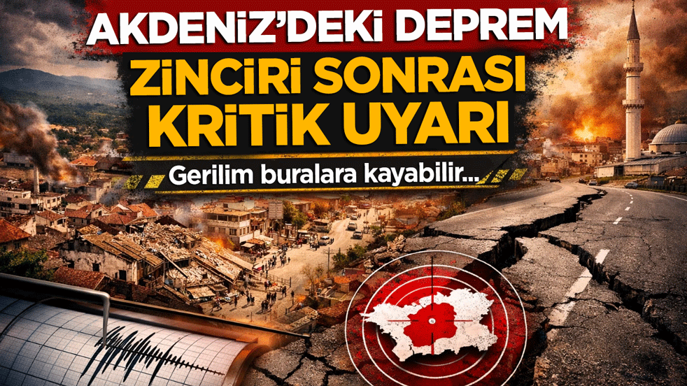 Akdeniz'deki deprem zinciri sonrası kritik uyarı: Fay hattındaki gerilim buralara kayabilir
