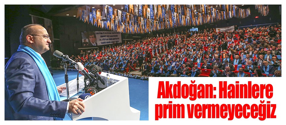 Akdoğan: Hainlere prim vermeyeceğiz