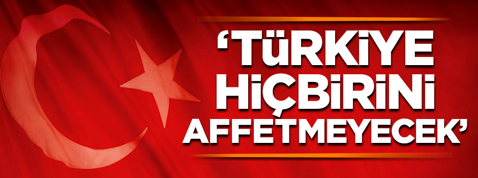 Akdoğan: Türkiye hiçbir ihaneti affetmeyecek