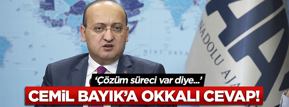 Akdoğan'dan Cemil Bayık'a okkalı cevap!