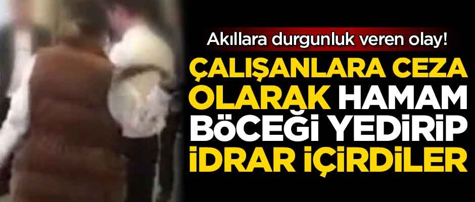 Akıllara durgunluk veren olay! Çalışanlara ceza olarak hamam böceği yedirip idrar içirdiler