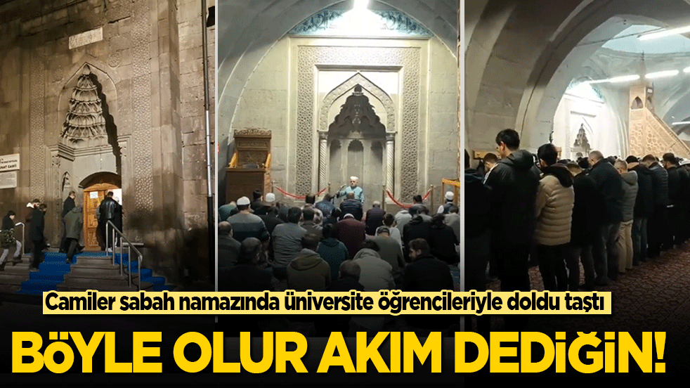 Akım dediğin böyle olur! Camiler sabah namazında doldu taştı