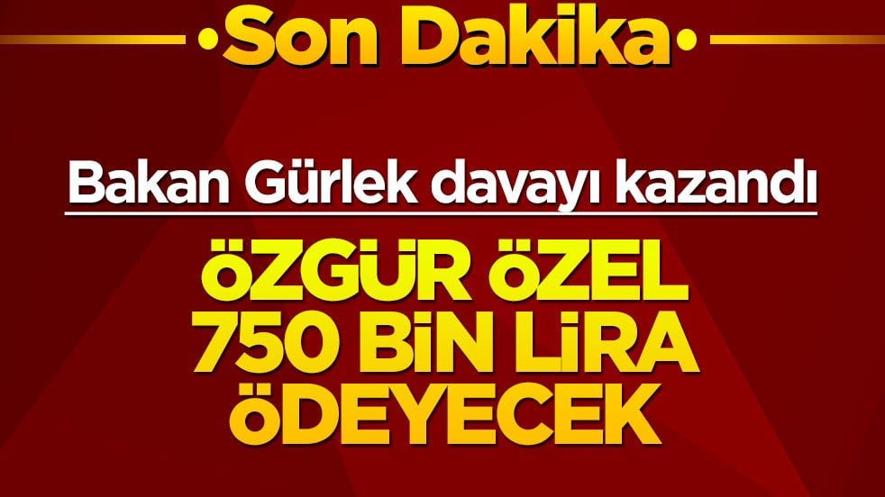 Akın Gürlek davayı kazandı: Özgür Özel 750 bin lira ödeyecek