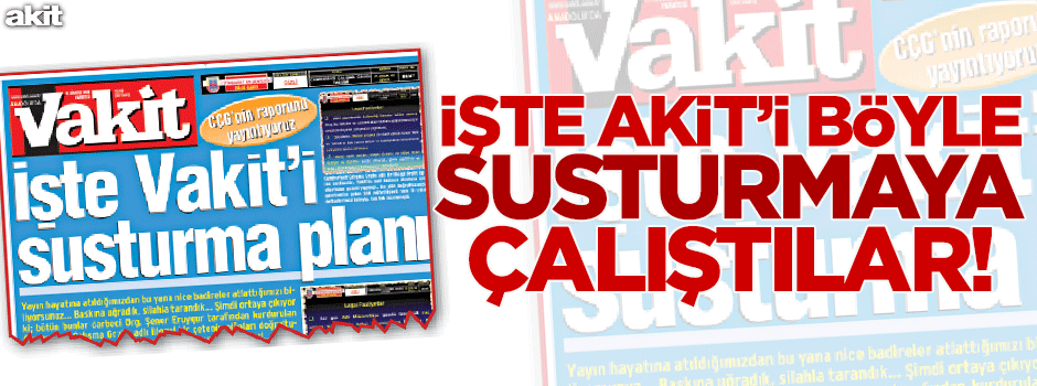 Akit böyle tehdit edilmişti!